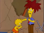 The space between Bob's fingers is colored red