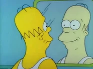 Homer shaved completely...