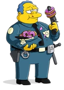 Clancy Wiggum as Woodpecker Finch