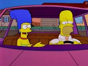 Marge with smooth hair on the top.