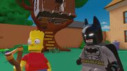 Bart with Batman.