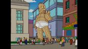 Homer's giant popsicle stick replica