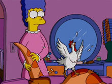 Marge frango fantasia homer