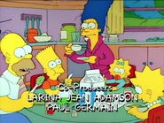 while the family has breakfast.