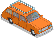 Orange Station Wagon
