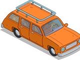 Orange Station Wagon