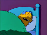 Another image of Wiggum in bed