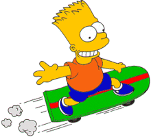 silhouet dreigen Dank je Bart's skateboard | Simpsons Wiki | Fandom