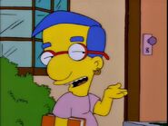 Milhouse after getting an earring