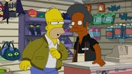 Homer snitches out Apu's employees