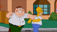 Peter punches Homer 