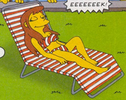 Laura having a sunbath in Siege on Evergreen Terrace.