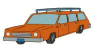 Orange Station Wagon