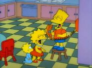 ...and both Lisa and Bart laugh loudly.