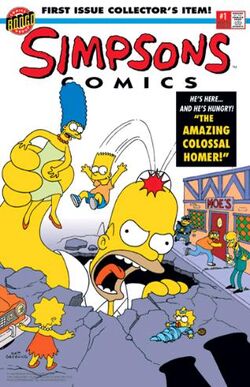 シンプソンズ　コミック 創刊号　Simpsons Comics 1巻 シンプソンズ コミック 創刊号 6枚セット Simpsons Comics