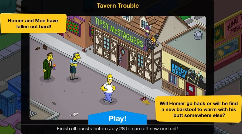 Boring Tapped Out Christmas 2022 Tavern Trouble 2021 Event | The Simpsons: Tapped Out Wiki | Fandom
