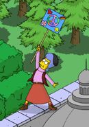 Mona doing her 4h job "Protest for Peace" (#2)