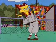 Softball Mr. Burns from Homer at the Bat.