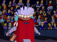 Chief Knockahomer in the show.