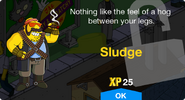 Sludge's unlock screen.