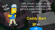 Caddy Bart's unlock screen.