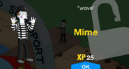 Mime's unlock screen.