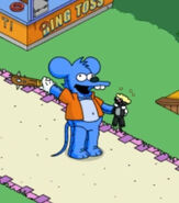 Itchy Mascot when tapped.