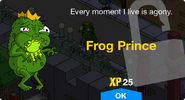 Frog Prince's unlock screen