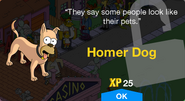 Homer Dog's unlock screen.