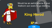 King Herod's unlock screen.