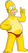 Swimsuit Homer's unlock artwork.