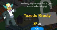 Tuxedo Krusty's unlock screen.