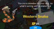 Western Snake's unlock screen.