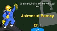Astronaut Barney's unlock screen.