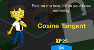 Cosine Tangent's unlock screen.