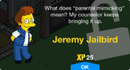 Jeremy Jailbird's unlock message.