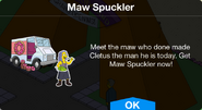 Maw Spuckler notification.