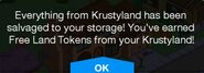 Krustyland Storage Message