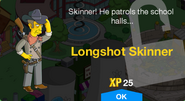 Longshot Skinner's unlock screen.