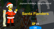 Santa Flanders' unlock screen.