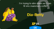 Dia-Betty's unlock screen.