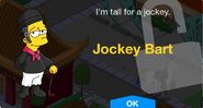 Jockey Bart’s unlock screen.