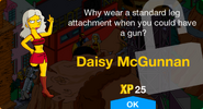 Daisy McGunnan's unlock screen.