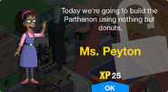 Ms. Peyton's unlock screen.