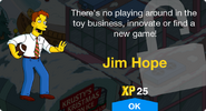 Jim Hope's unlock screen.