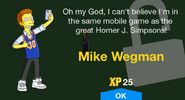 Mike Wegman's unlock screen.