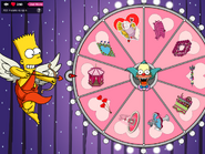 Cupid Bart appearing on the Wheel of Friendship.