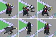 Taekwon Dracula Demonstrating Drac-Fu.