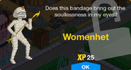 Womenhet's unlock screen.
