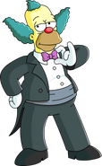 Tuxedo Krusty's unlock artwork.